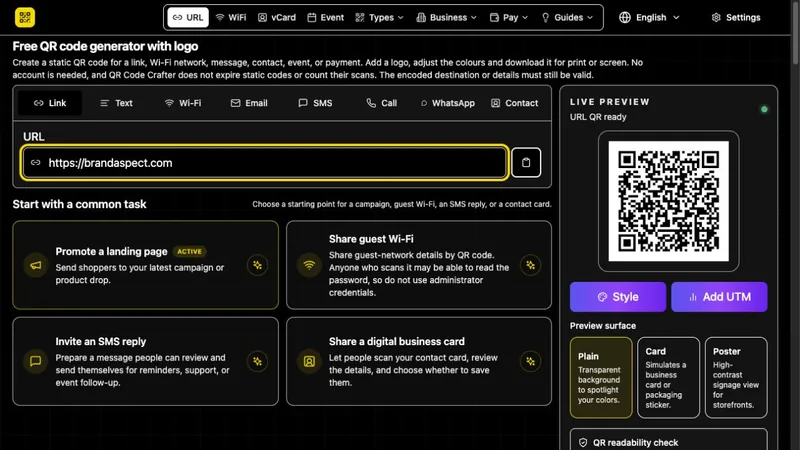 QR Code Crafter preview